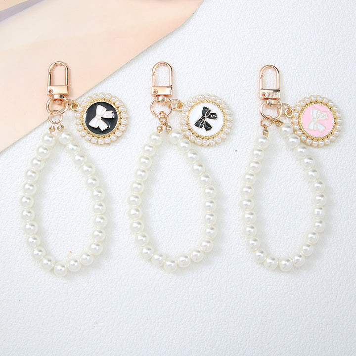 Elegant Pearl Beaded Keychain Kalsten