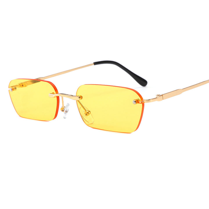 Women's fashionable rectangular sunglasses with luxurious metal frame Kalsten