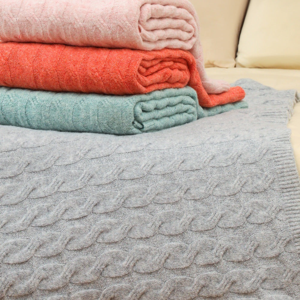 Cozy Knit Blanket Kalsten