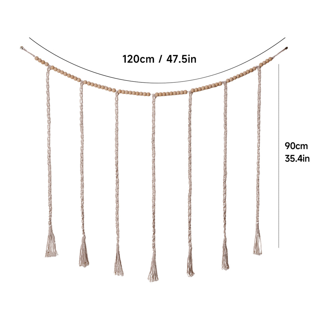 Macramé Wall Hanging with Beaded Accents