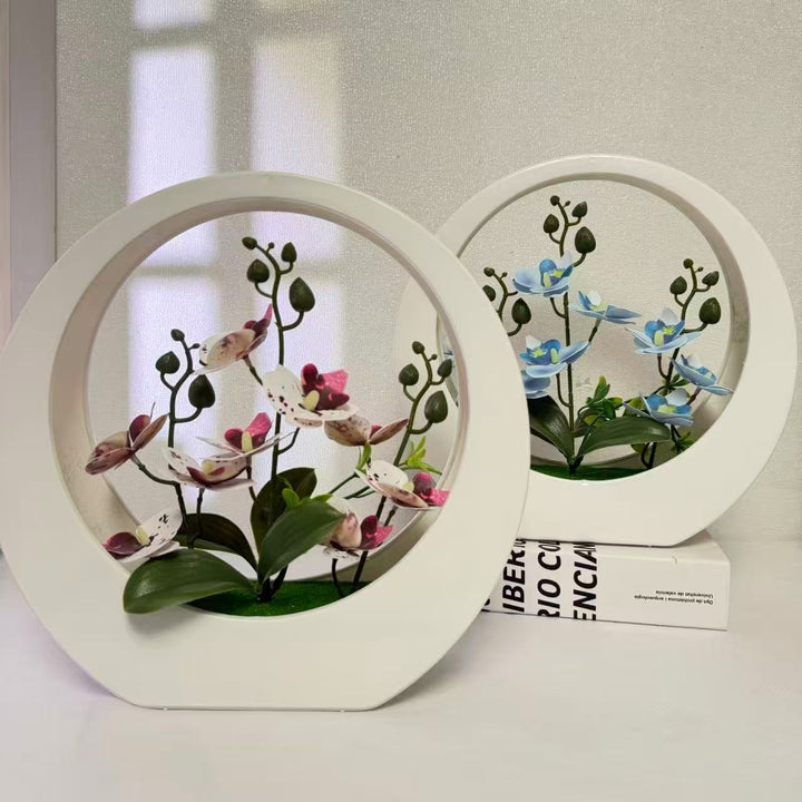 Elegant Decorative Orchid Plant Display for Home Decor