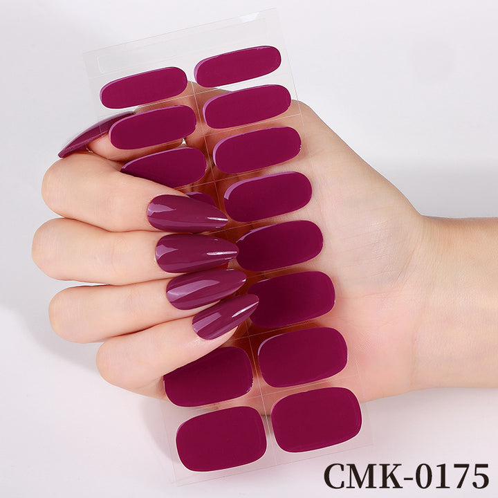 Glossy Press-On Nail Wraps