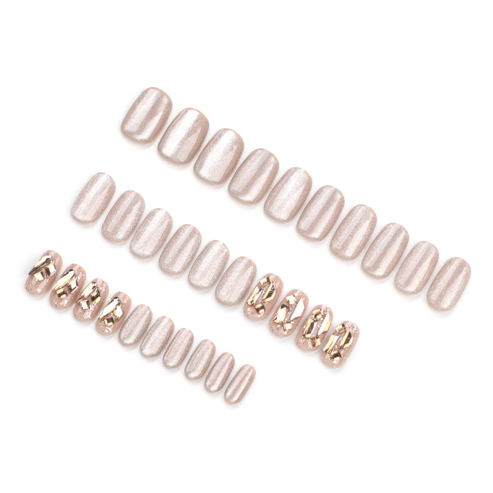 Elegant Nail Art with Glamorous Accents Kalsten