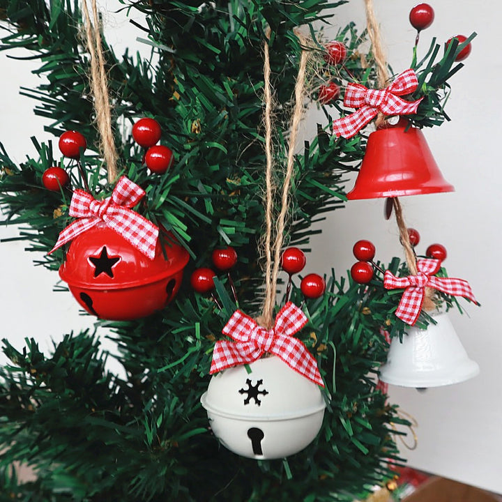 Christmas bell with decorative wreath