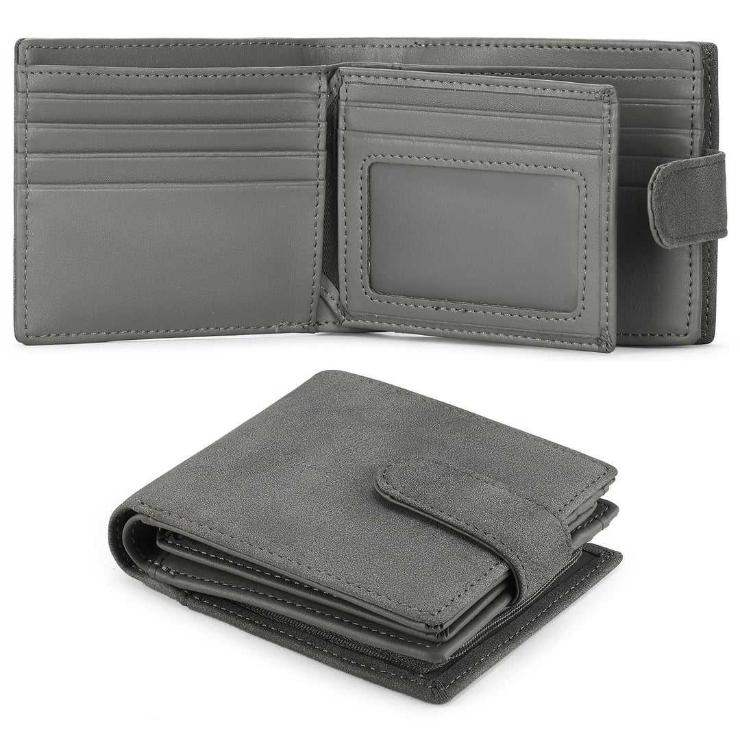 Classic RFID-Blocking Leather Bi-Fold Wallet Kalsten