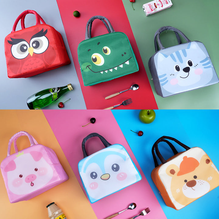 Insulated Penguin-Themed Lunch Box