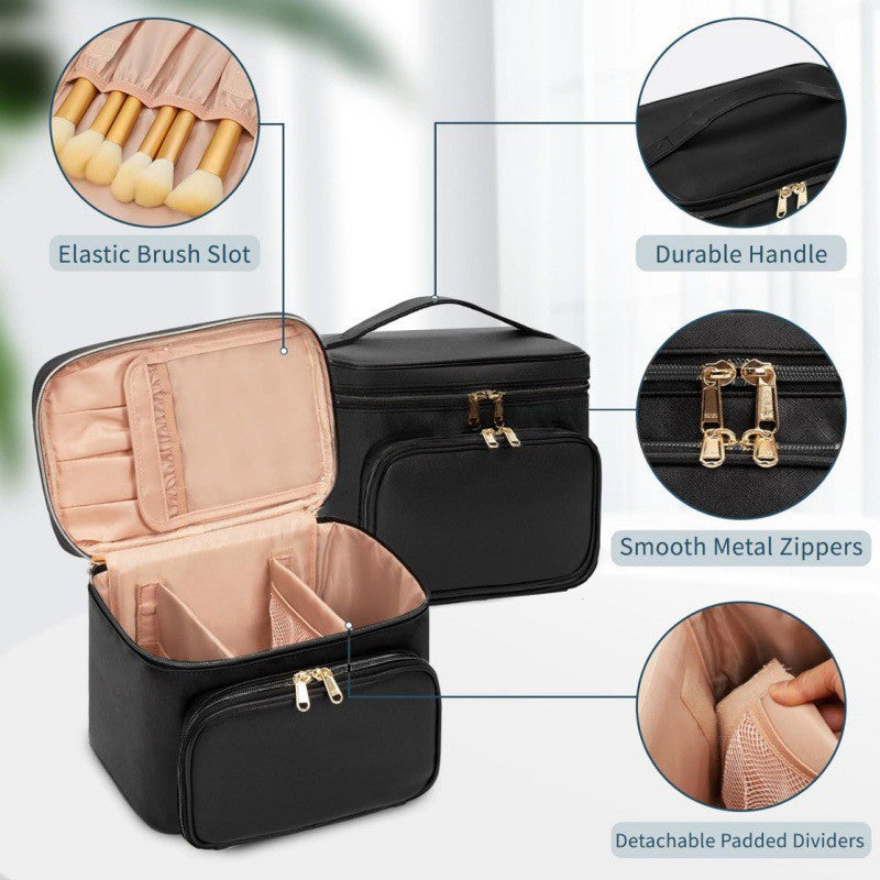 Luxurious Cosmetic Organizer Bag with Separate Compartment System Kalsten