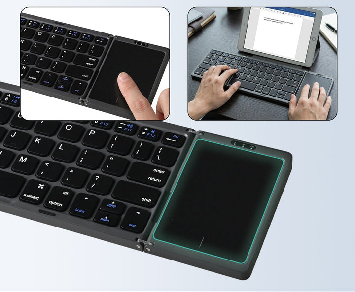 Portable Bluetooth Keyboard with Integrated Touchpad Kalsten