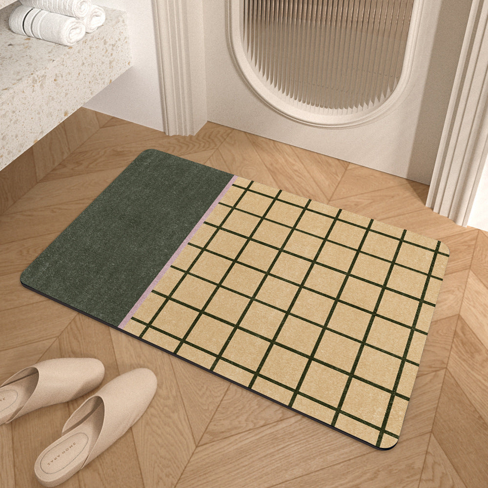 Geometric Pattern Soft Bath Mat Kalsten