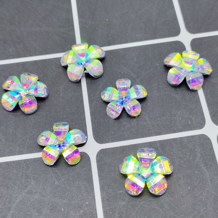 Delicate acrylic flower appliqués Kalsten