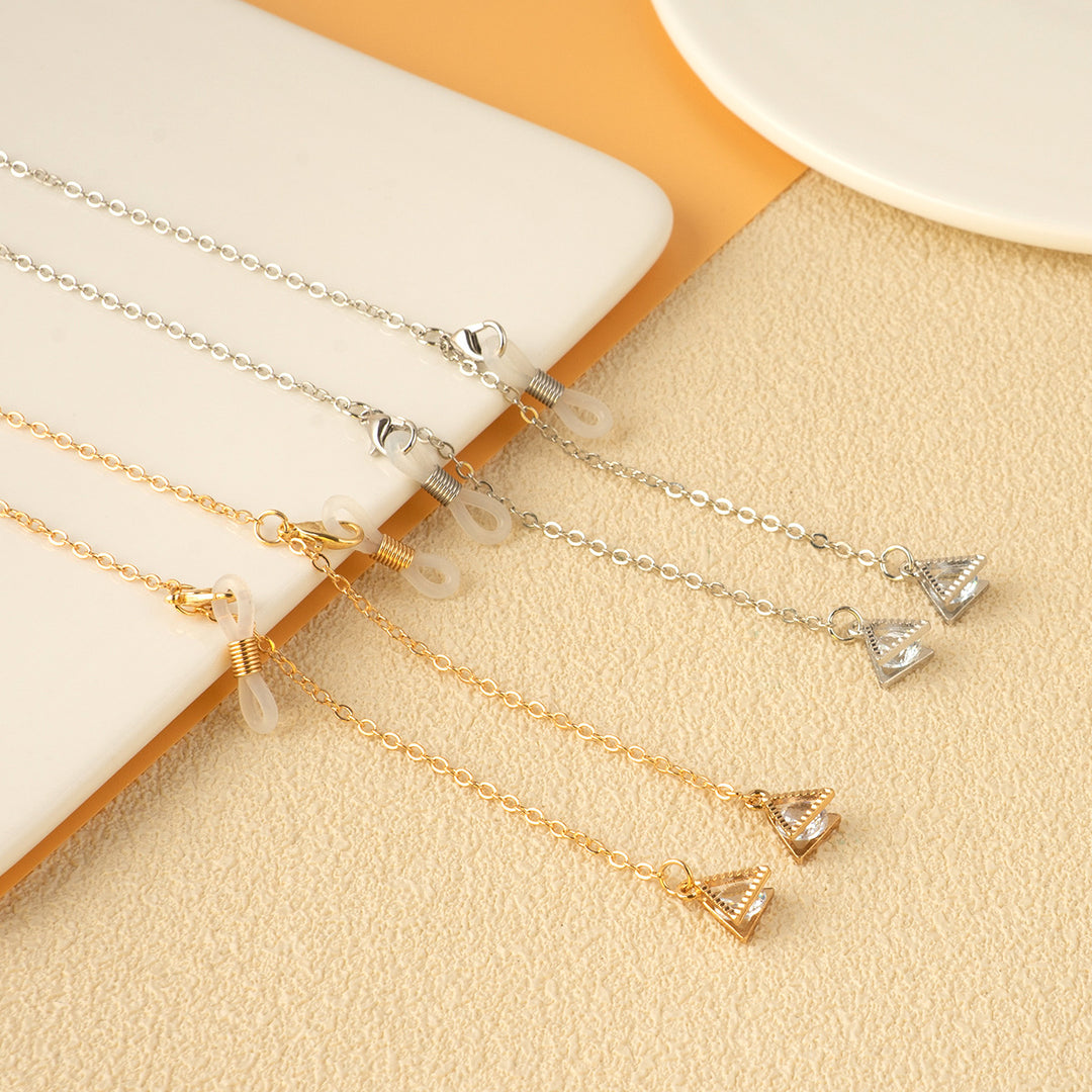 Unique Triangle Pendant Chain Necklace Kalsten