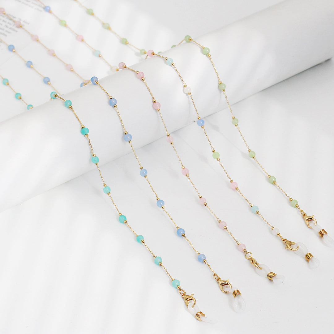 Elegant Beaded Eyewear Retainer Chain Kalsten
