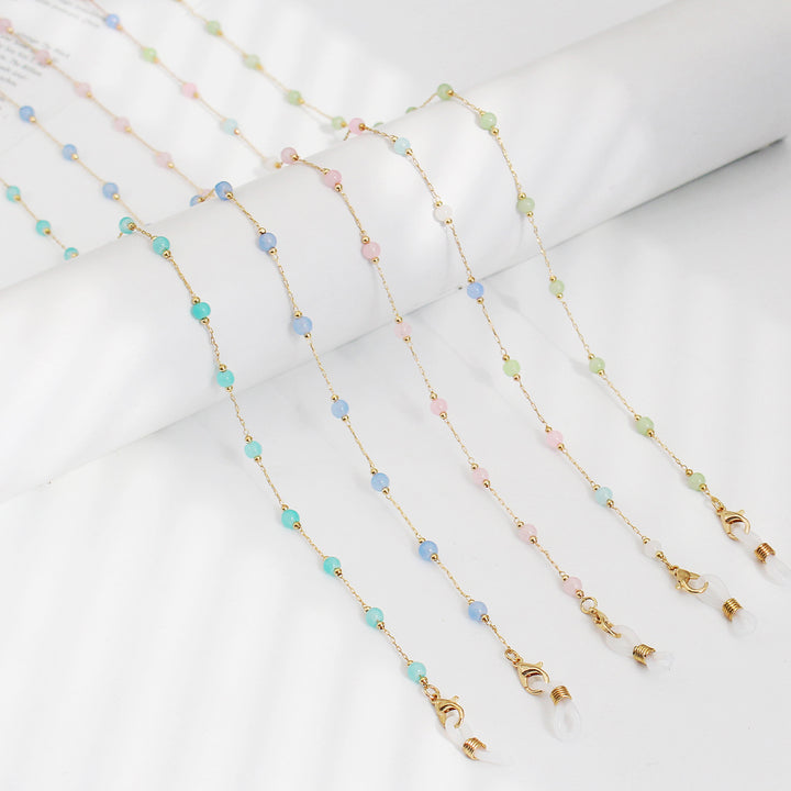 Elegant Beaded Eyewear Retainer Chain Kalsten
