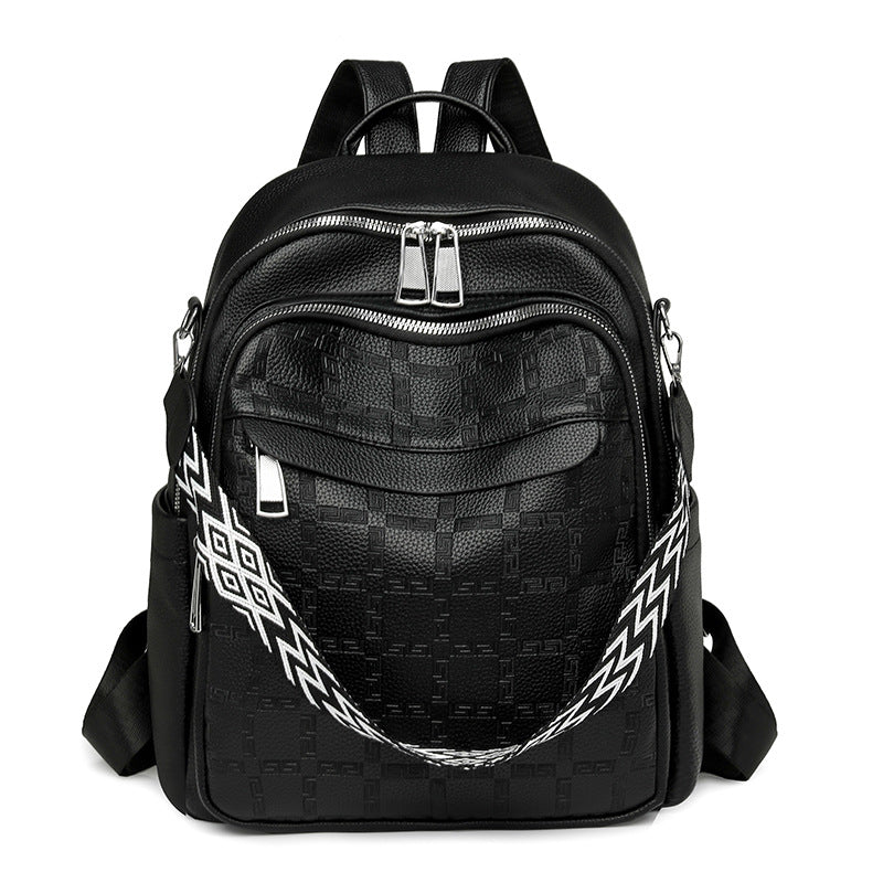 Versatile Textured Backpack with Multiple Compartts Kalsten