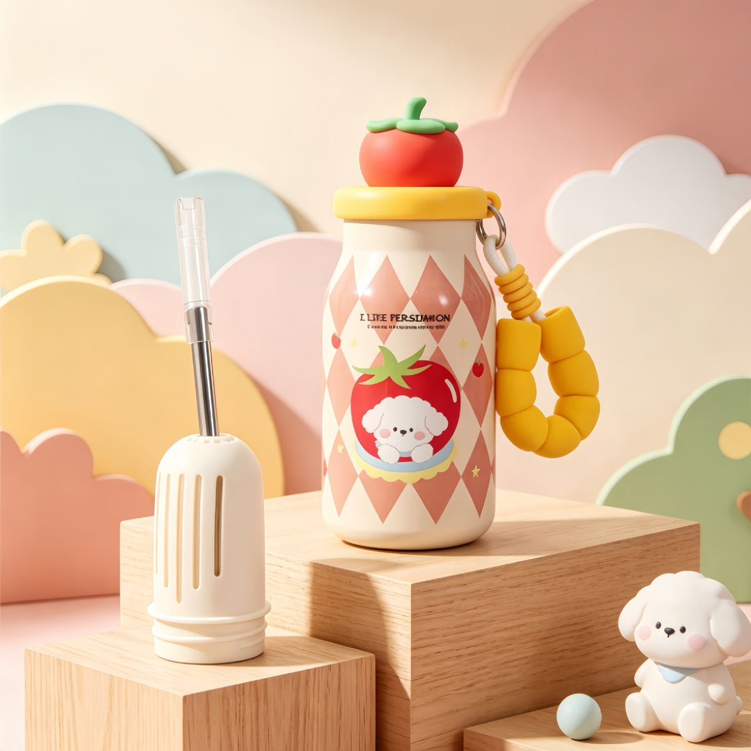 Women’s insulated bottle with practical carrying handle and playful bunny design Kalsten