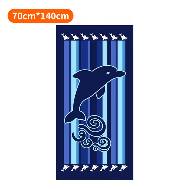 Beach towel with tropical flamingo pattern Kalsten