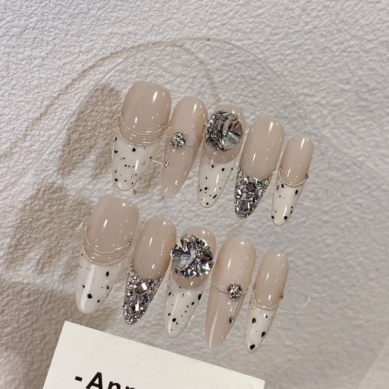 Stylish Press-On Nail Tips with Leopard Design Kalsten