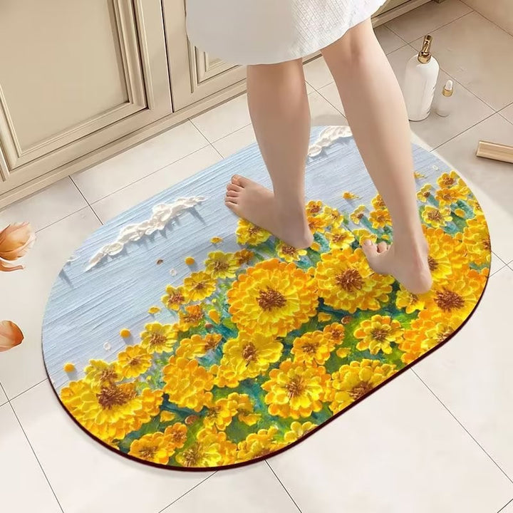 Floral Print Area Rug Kalsten