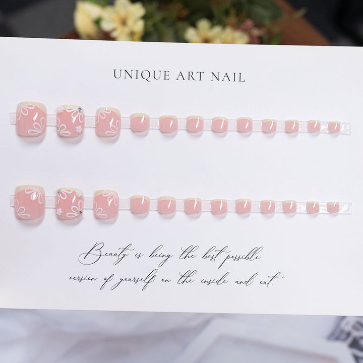 Artistic Floral Decorative Pedicure Nail Art