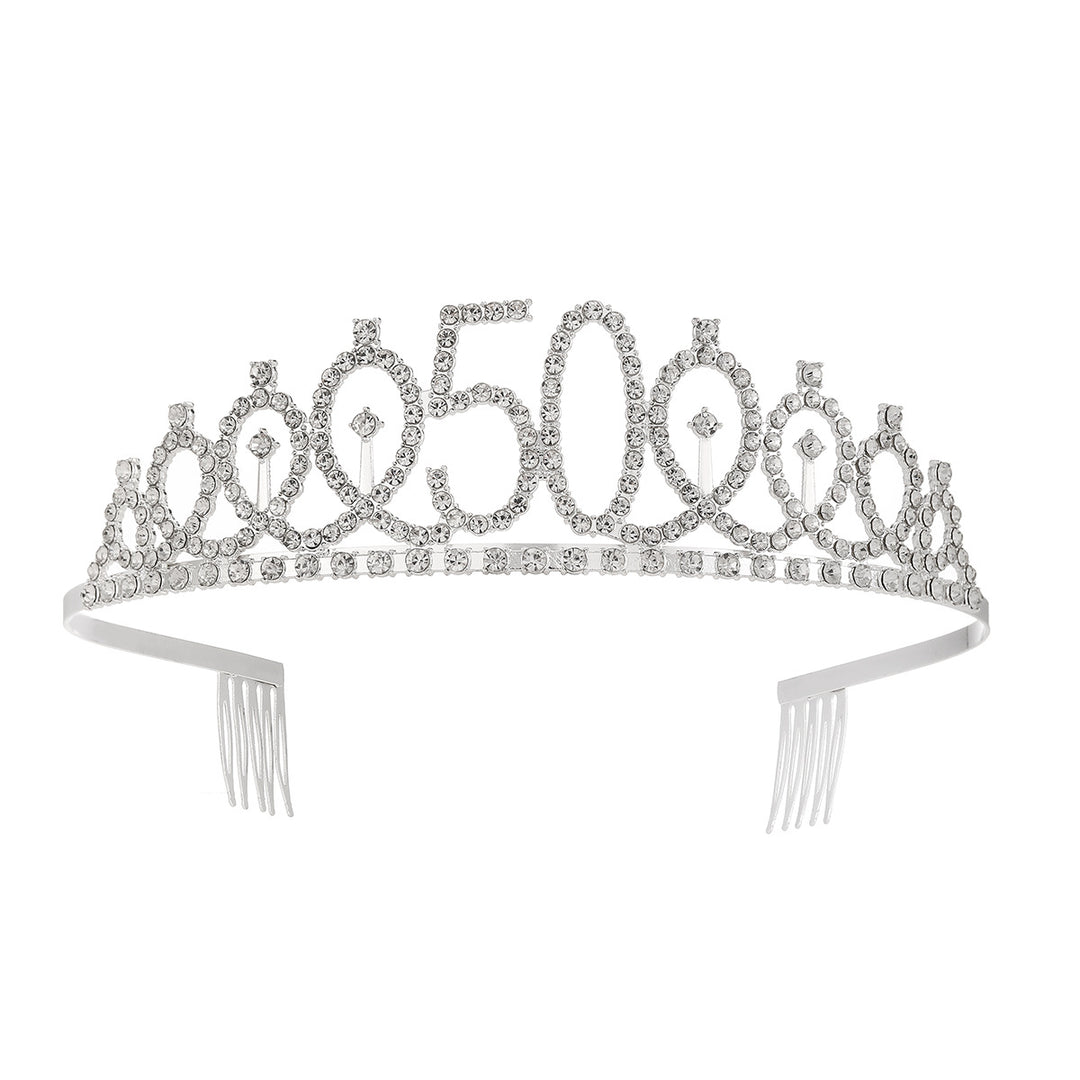 Women's Crystal-Embellished Tiara with Elegant Design Kalsten
