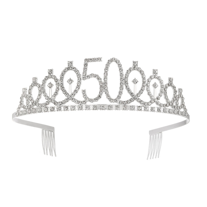 Women's Crystal-Embellished Tiara with Elegant Design Kalsten