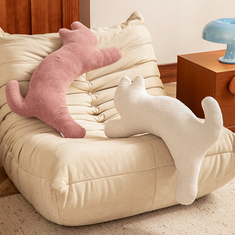 Cozy cat-shaped neck pillow made of microfleece Kalsten