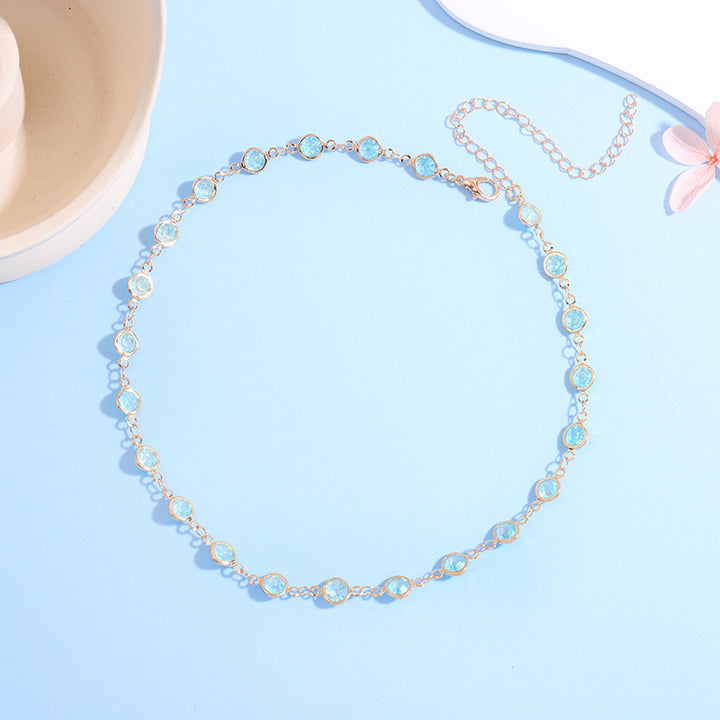 Sparkling Crystal Choker Necklace Kalsten