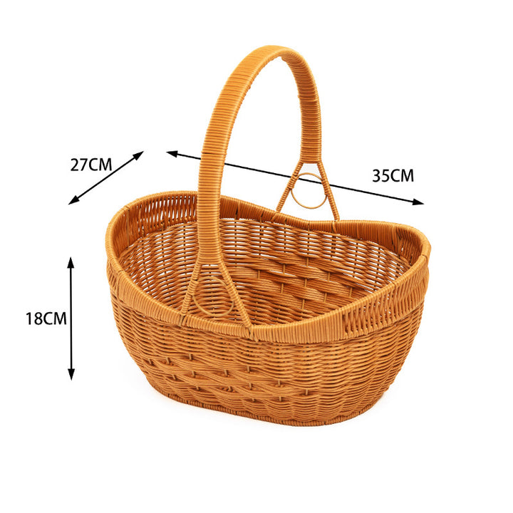 Woven Rattan Utility Basket Kalsten