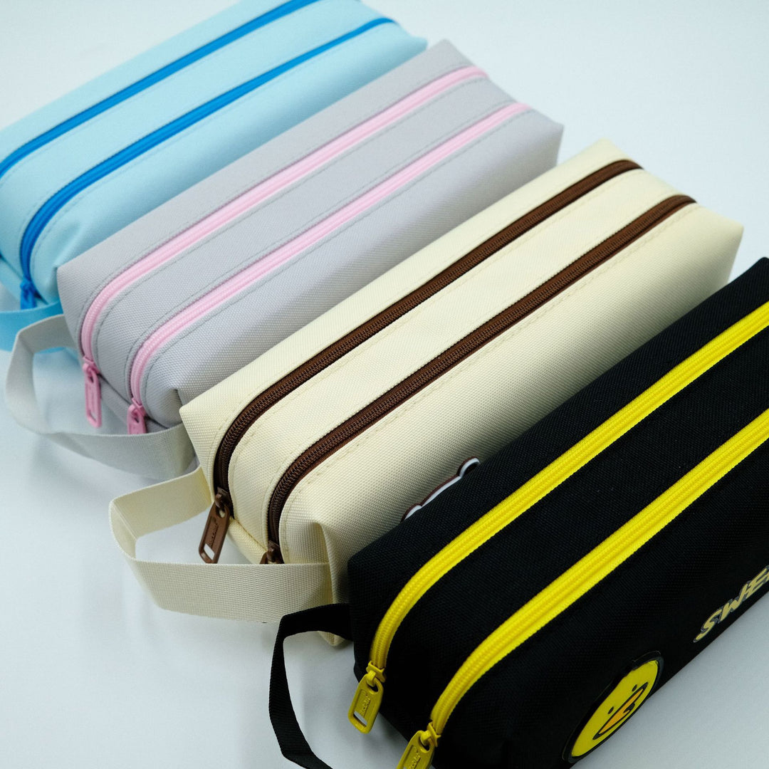 Fun Character Zip-Up Pencil Case
