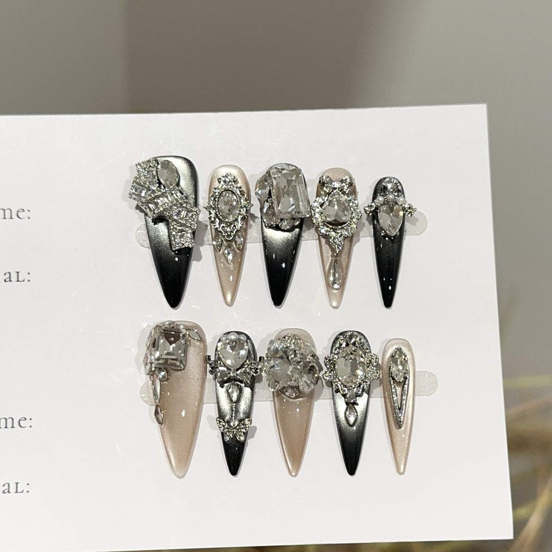 Premium Decorative Press-On Nail Set