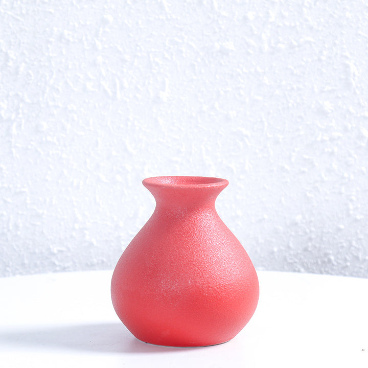 Modern Textured Ceramic Decorative Flower Vase Kalsten