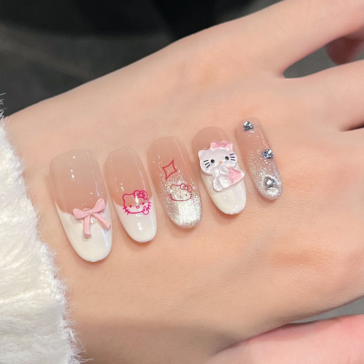 Cartoon-Themed Decorative Press-On Nails Kalsten