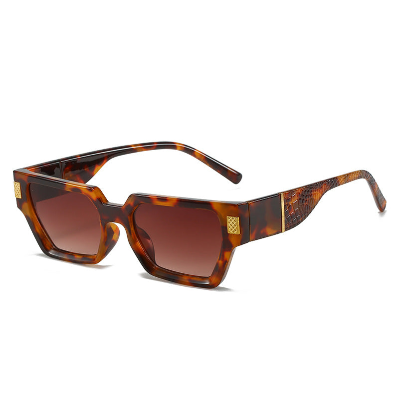 Ladies fashionable sunglasses with unique geometric frame and luxurious details Kalsten