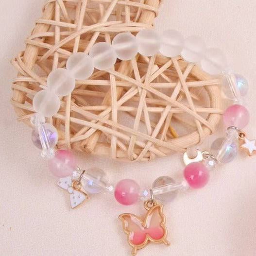 Butterfly Charm Beaded Bracelet Kalsten