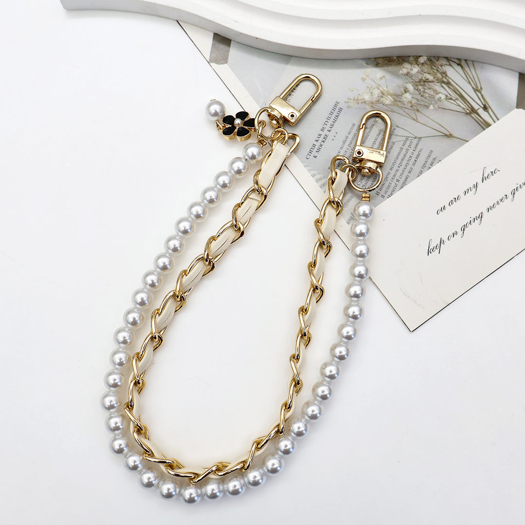 Stylish Pearl-Embellished Eyewear Chain Kalsten