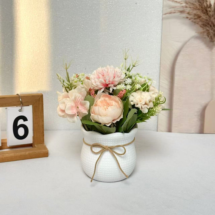 Artificial Orchid Plant Arrangement for Home Decor