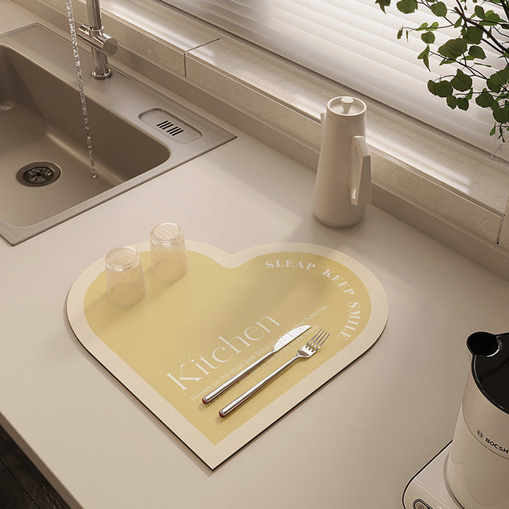 Heart-Shaped Kitchen Mat Kalsten