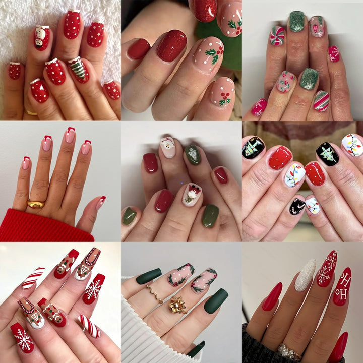 Artistic Winter-Themed Nail Art Kalsten