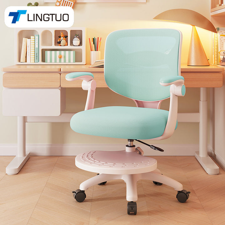 Ergonomic Swivel Chair With Breathable Mesh Cover And Flexible Lumbar Support Kalsten