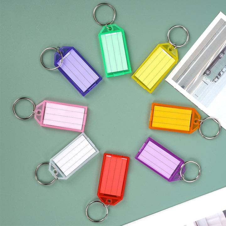 Unisex keychain with reusable label field Kalsten