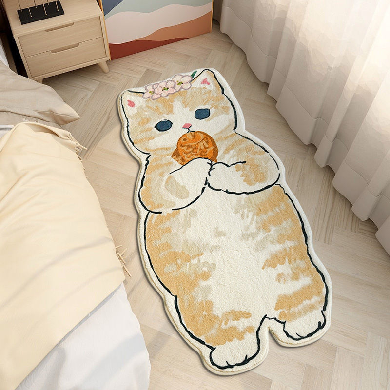 Cartoon Cat-Shaped Area Rug Kalsten
