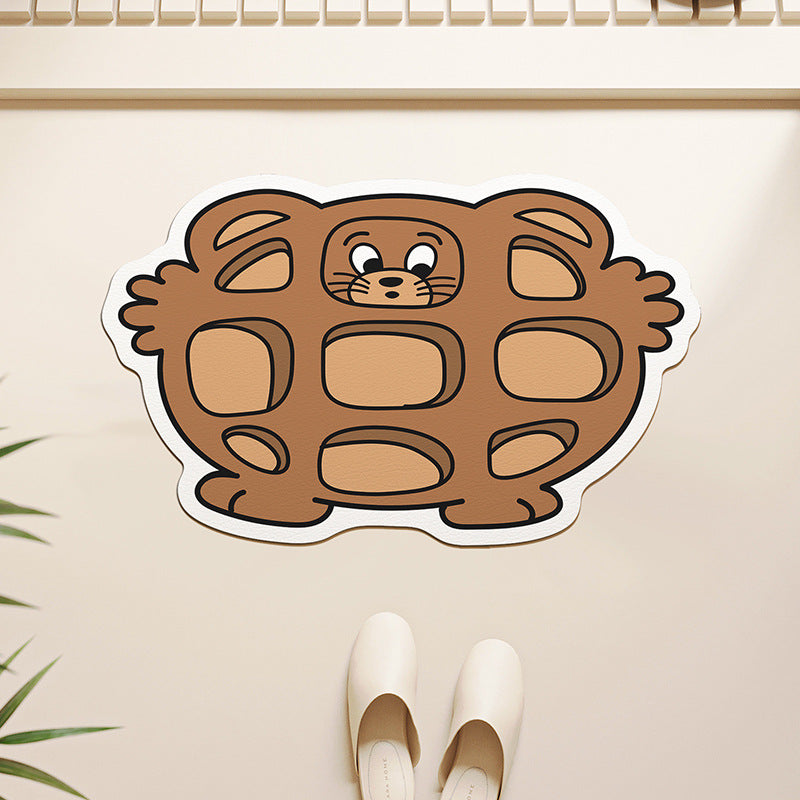 Cute Panda-shaped Bath Mat