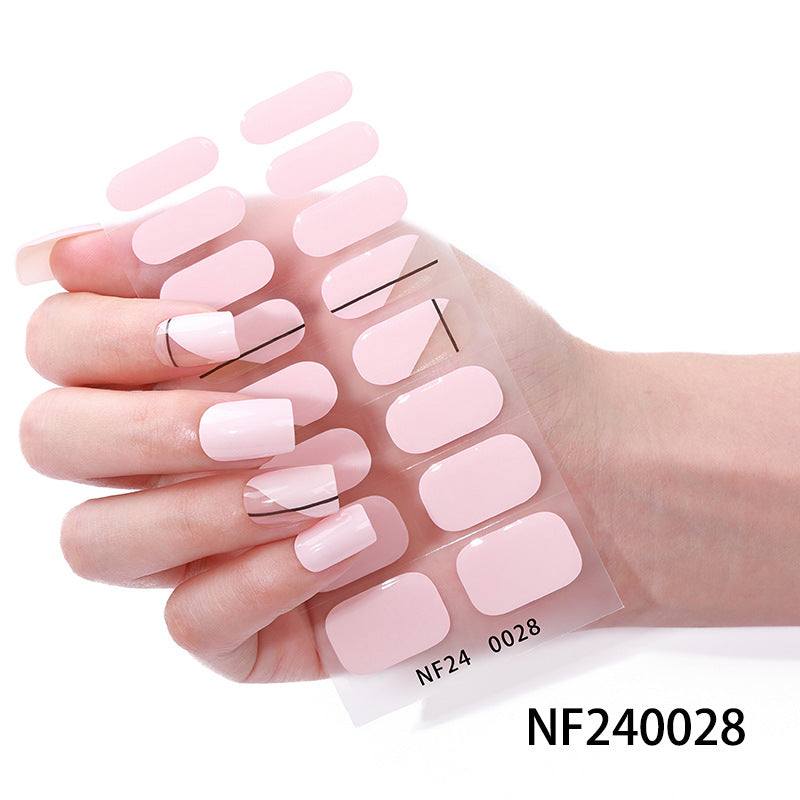Elegant French Tip Nail Wraps