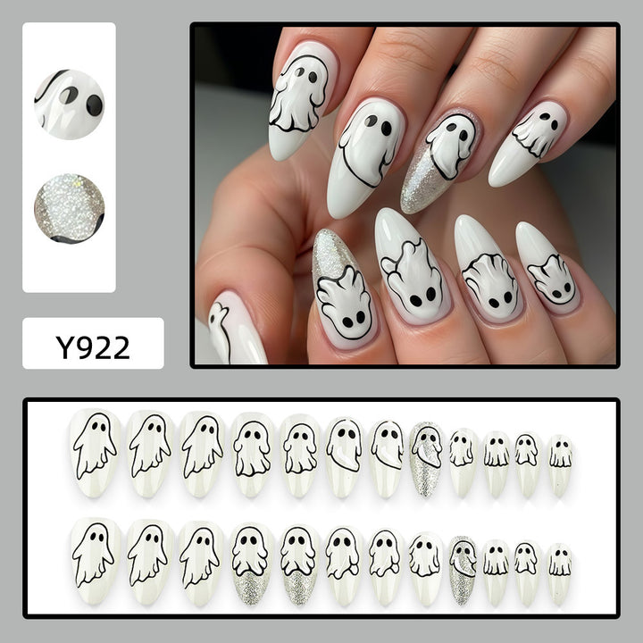 Creative Ghost Design Nail Art Kalsten