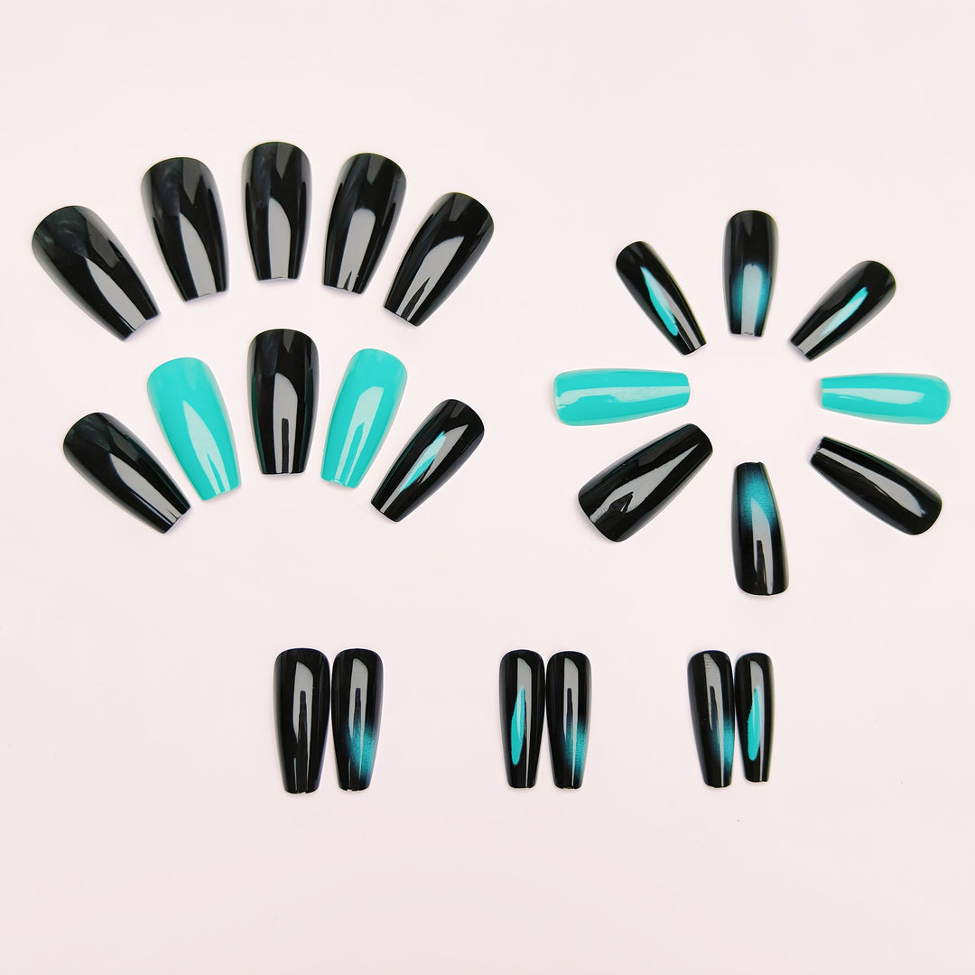 Acrylic Nails in Trendy Ombré Design Kalsten