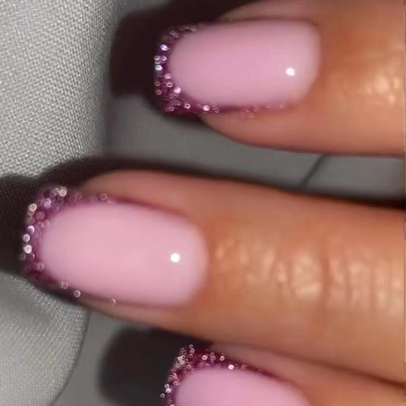 Glamorous nail art with glitter decoration Kalsten