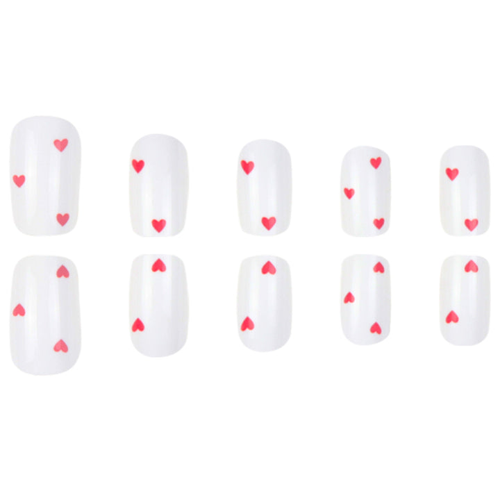 Heart-Designed Press-On Nails Kalsten