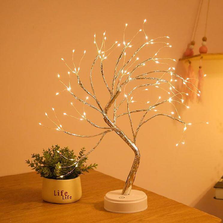 LED Table Lamp with Colourful Tree Lights | Kalsten