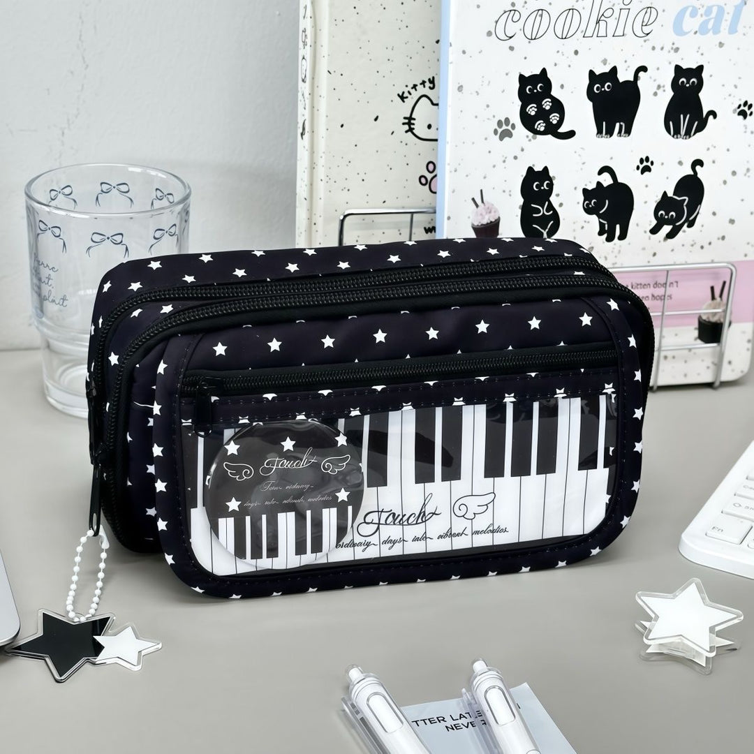 Musical Keyboard-Themed Pencil Organizer