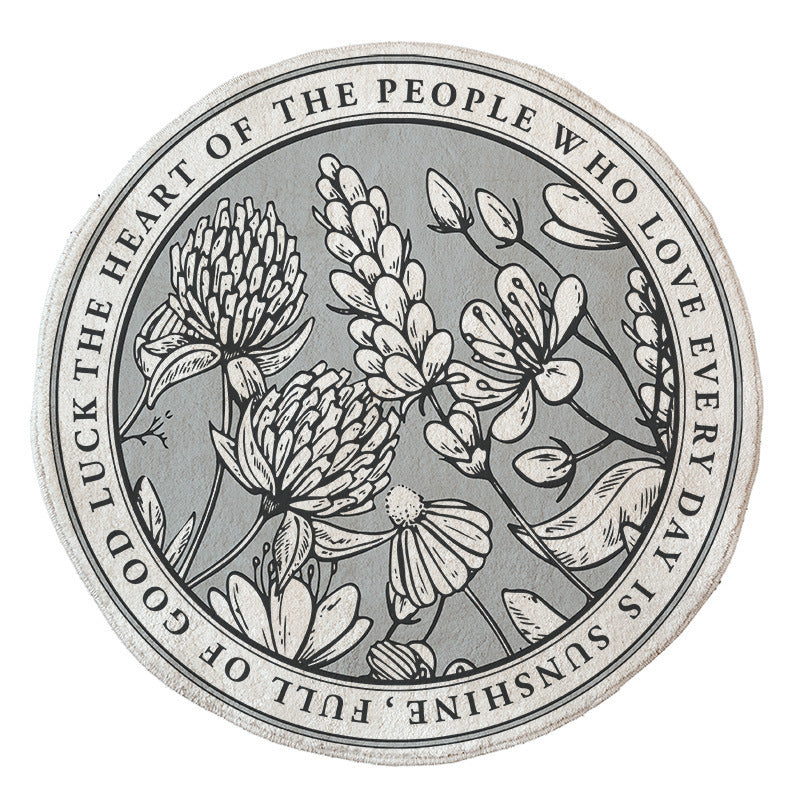 Floral Emblazoned Area Mat Kalsten